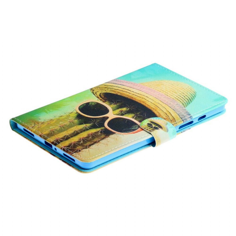 Flip Case Für Samsung Galaxy Tab S6 Lite Entspann Dich Kaktus