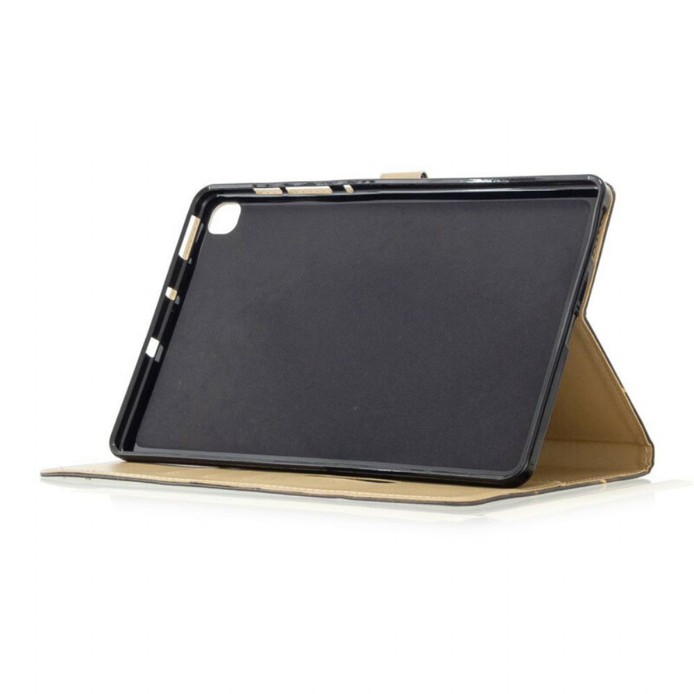 Flip Case Für Samsung Galaxy Tab S6 Lite Löwe In Flammen
