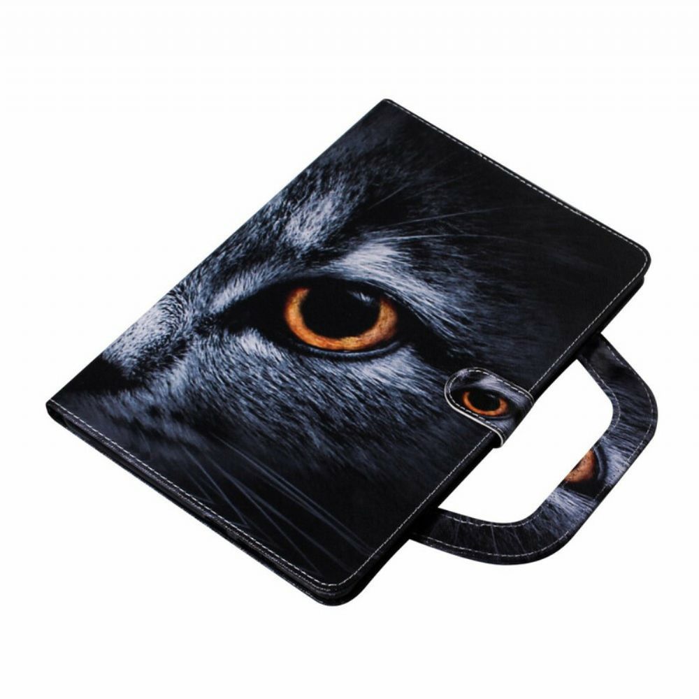 Lederhüllen Für Samsung Galaxy Tab S6 Lite Katze Mit Henkel