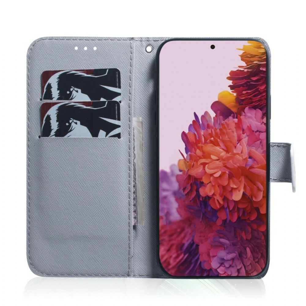 Flip Case Für Samsung Galaxy S21 Ultra 5G Träumender Löwe