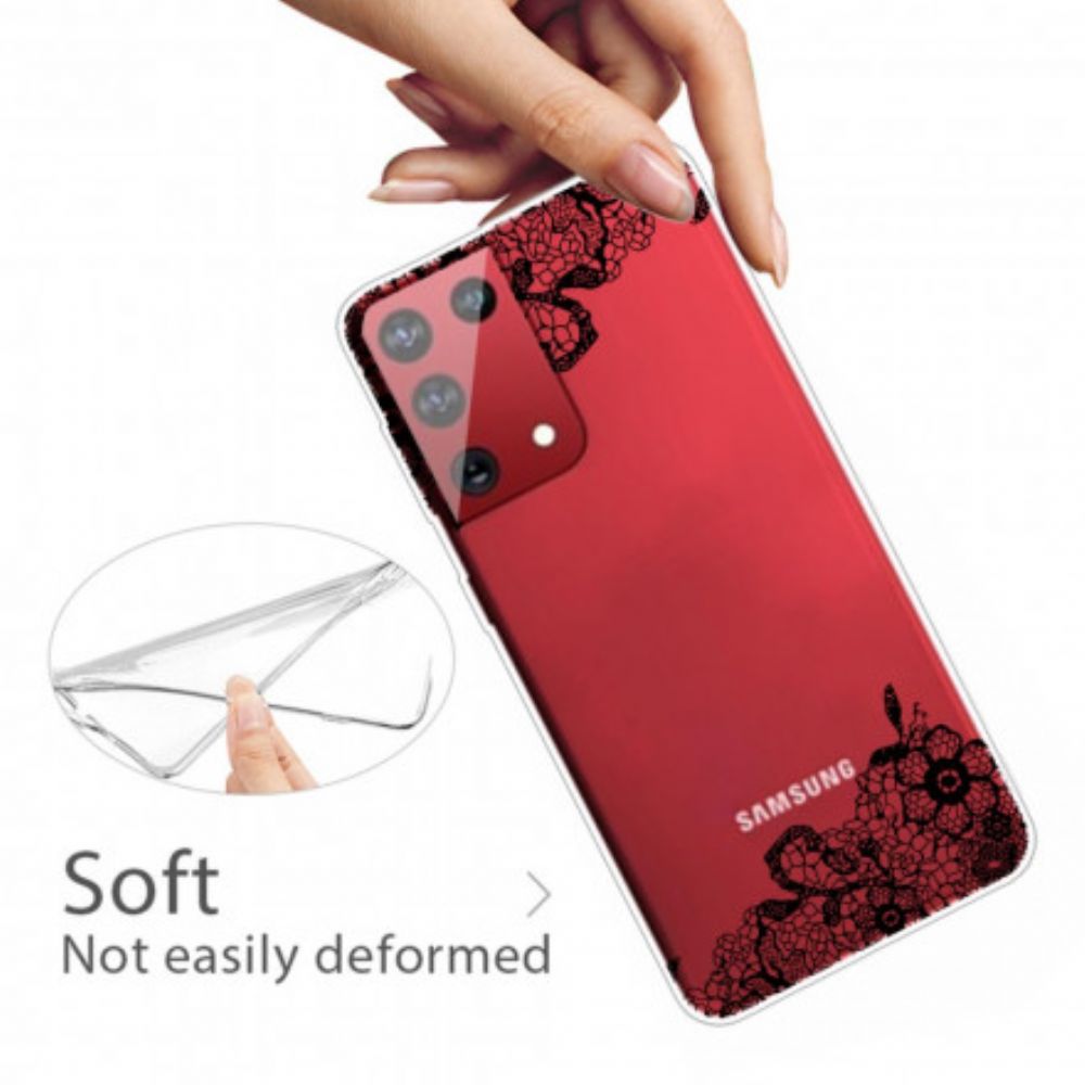Hülle Für Samsung Galaxy S21 Ultra 5G Feine Spitze