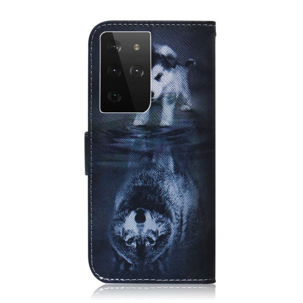 Lederhüllen Für Samsung Galaxy S21 Ultra 5G Ernesto Der Wolf