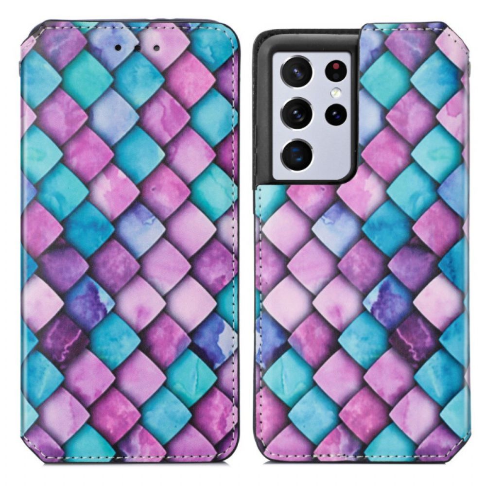 Schutzhülle Für Samsung Galaxy S21 Ultra 5G Flip Case Überraschendes Buntes Muster