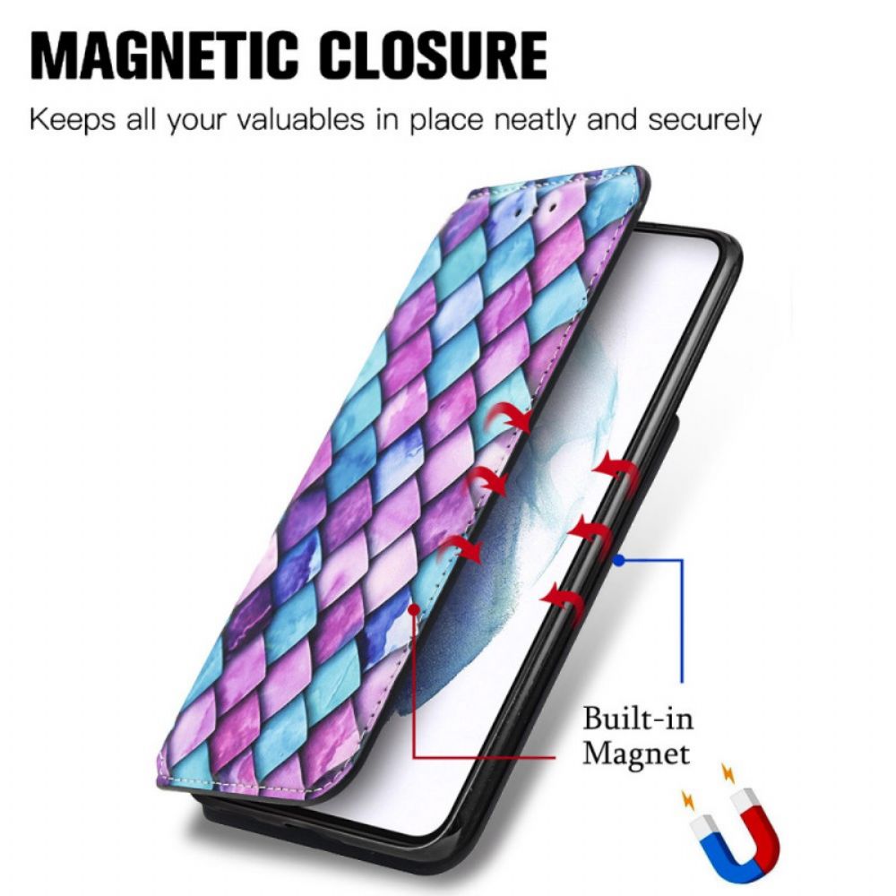 Schutzhülle Für Samsung Galaxy S21 Ultra 5G Flip Case Überraschendes Buntes Muster