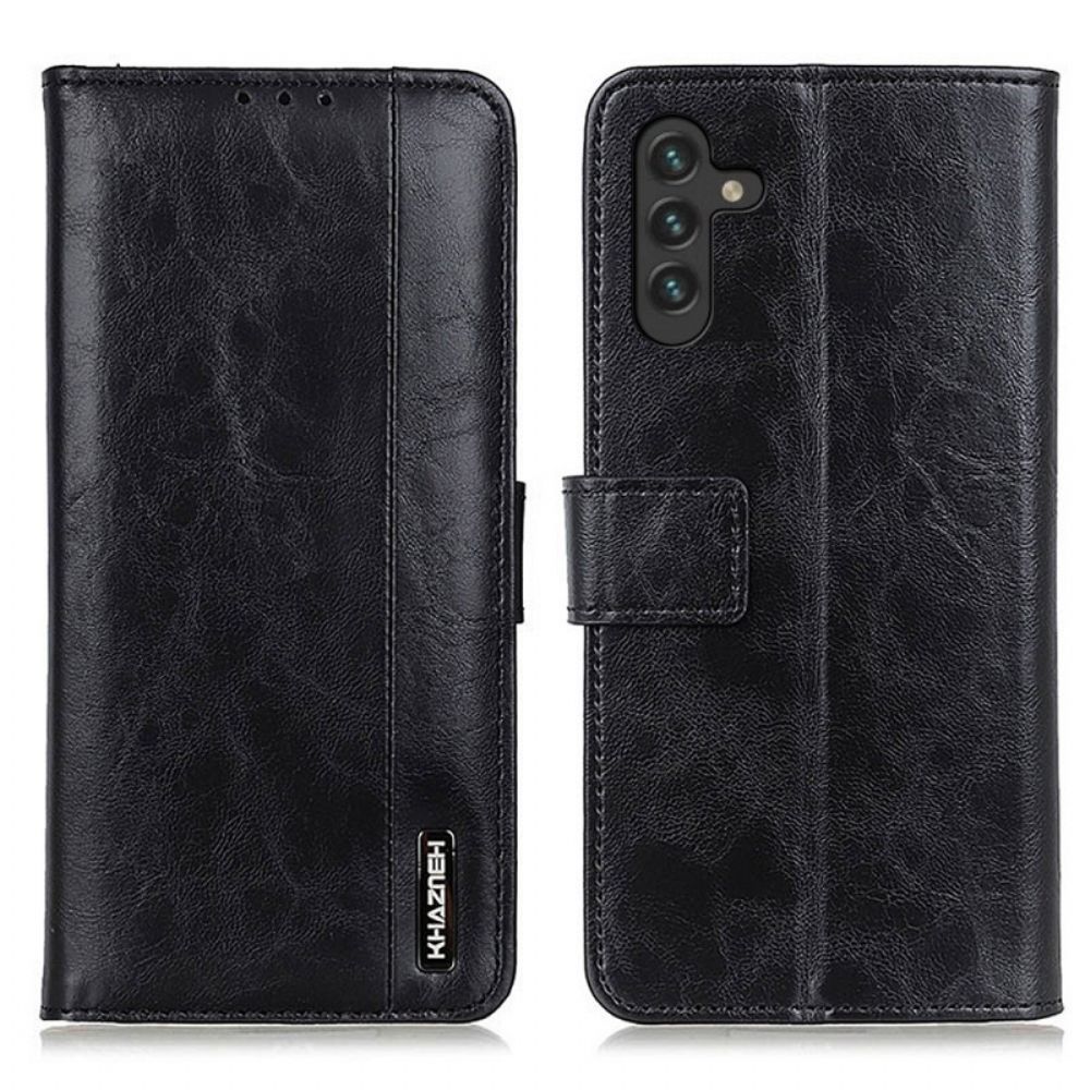 Flip Case Für Samsung Galaxy A13 5G Khazneh Elegance Leather Style