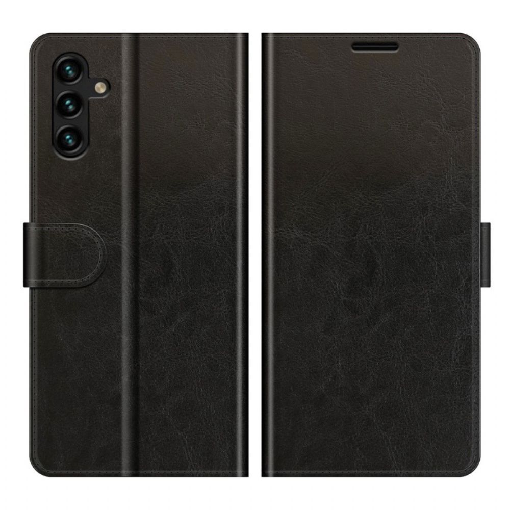 Flip Case Für Samsung Galaxy A13 5G Klassischer Ledereffekt