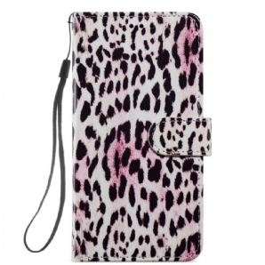 Flip Case Für Samsung Galaxy A13 5G Leopardenmuster