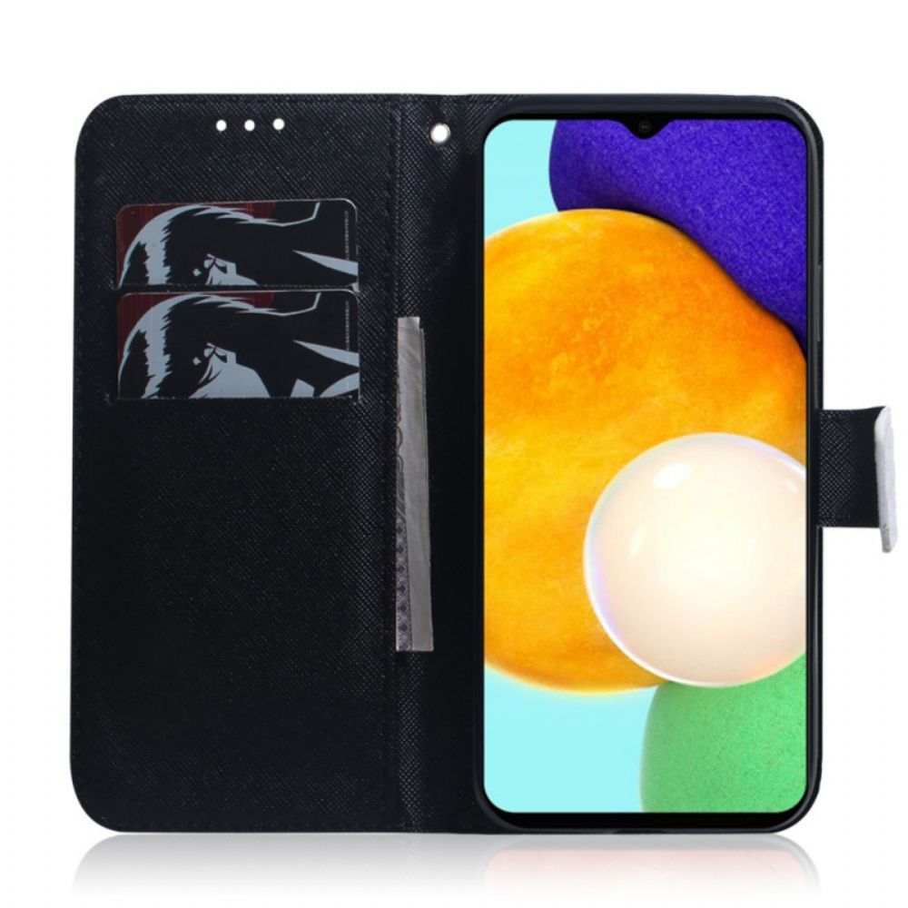 Flip Case Für Samsung Galaxy A13 5G Pandagesicht