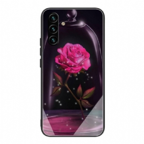 Handyhülle Für Samsung Galaxy A13 5G Gehärtetes Glas In Magischem Rosa