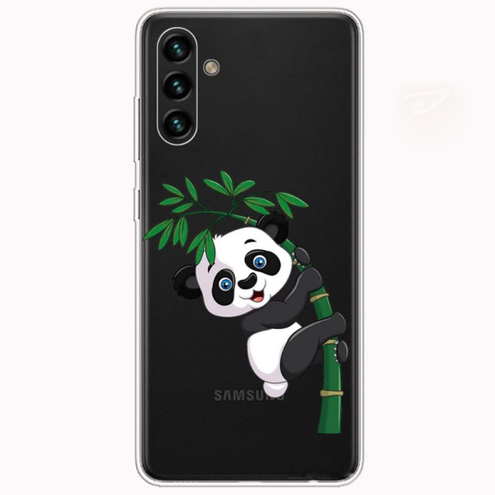 Hülle Für Samsung Galaxy A13 5G Panda Auf Bambus