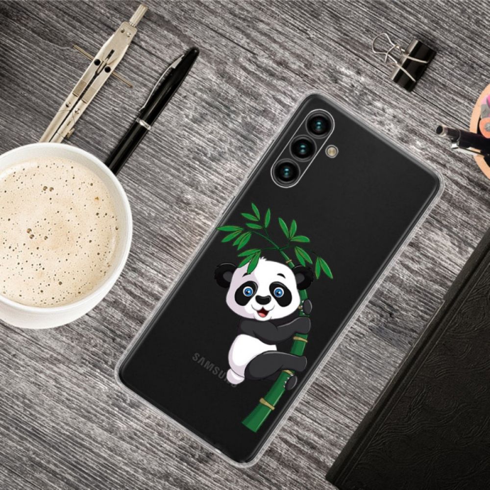 Hülle Für Samsung Galaxy A13 5G Panda Auf Bambus