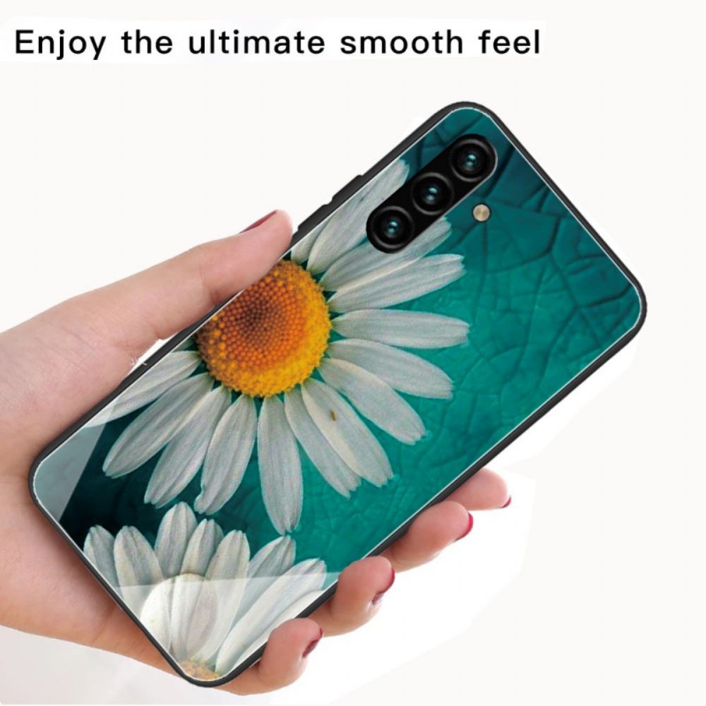 Hülle Für Samsung Galaxy A13 5G Pflanzlich Gehärtetes Glas