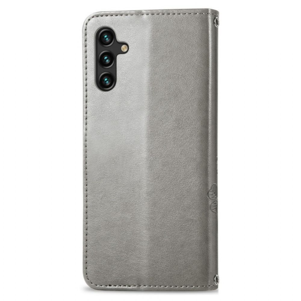 Lederhüllen Für Samsung Galaxy A13 5G Abstrakte Blumen