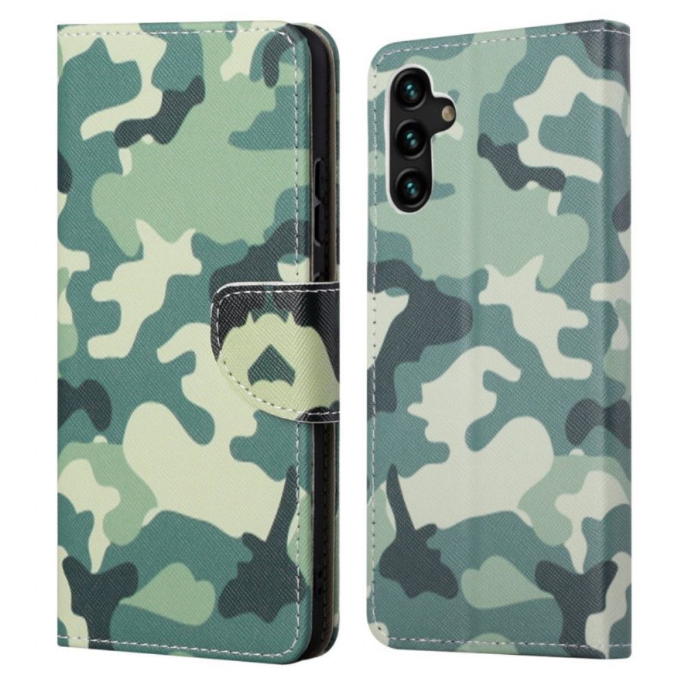 Lederhüllen Für Samsung Galaxy A13 5G Militärische Tarnung