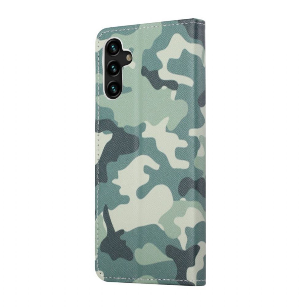 Lederhüllen Für Samsung Galaxy A13 5G Militärische Tarnung