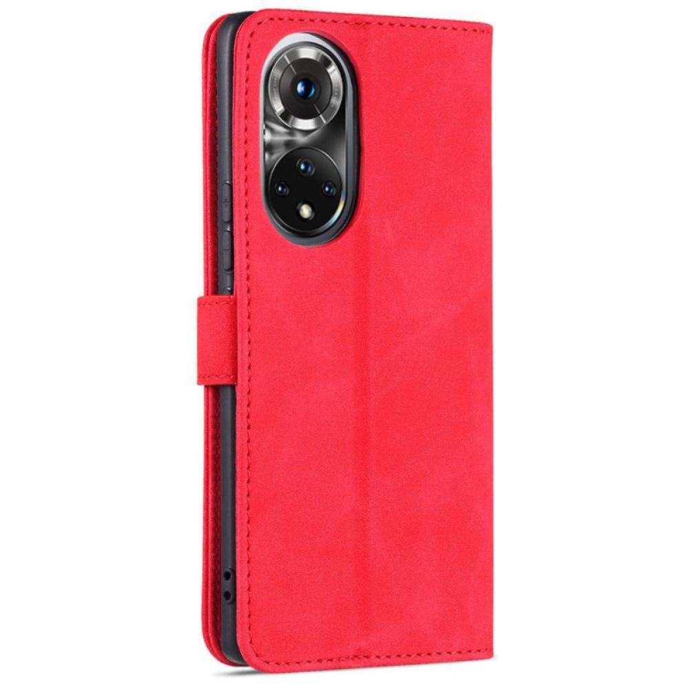 Flip Case Für Huawei Nova 9 / Honor 50 Azns Ledereffekt
