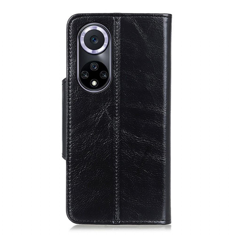 Flip Case Für Huawei Nova 9 / Honor 50 Glänzendes Kunstleder Khazneh
