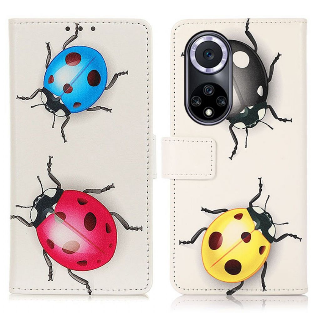 Flip Case Für Huawei Nova 9 / Honor 50 Marienkäfer