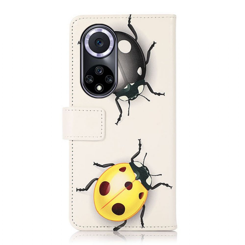 Flip Case Für Huawei Nova 9 / Honor 50 Marienkäfer