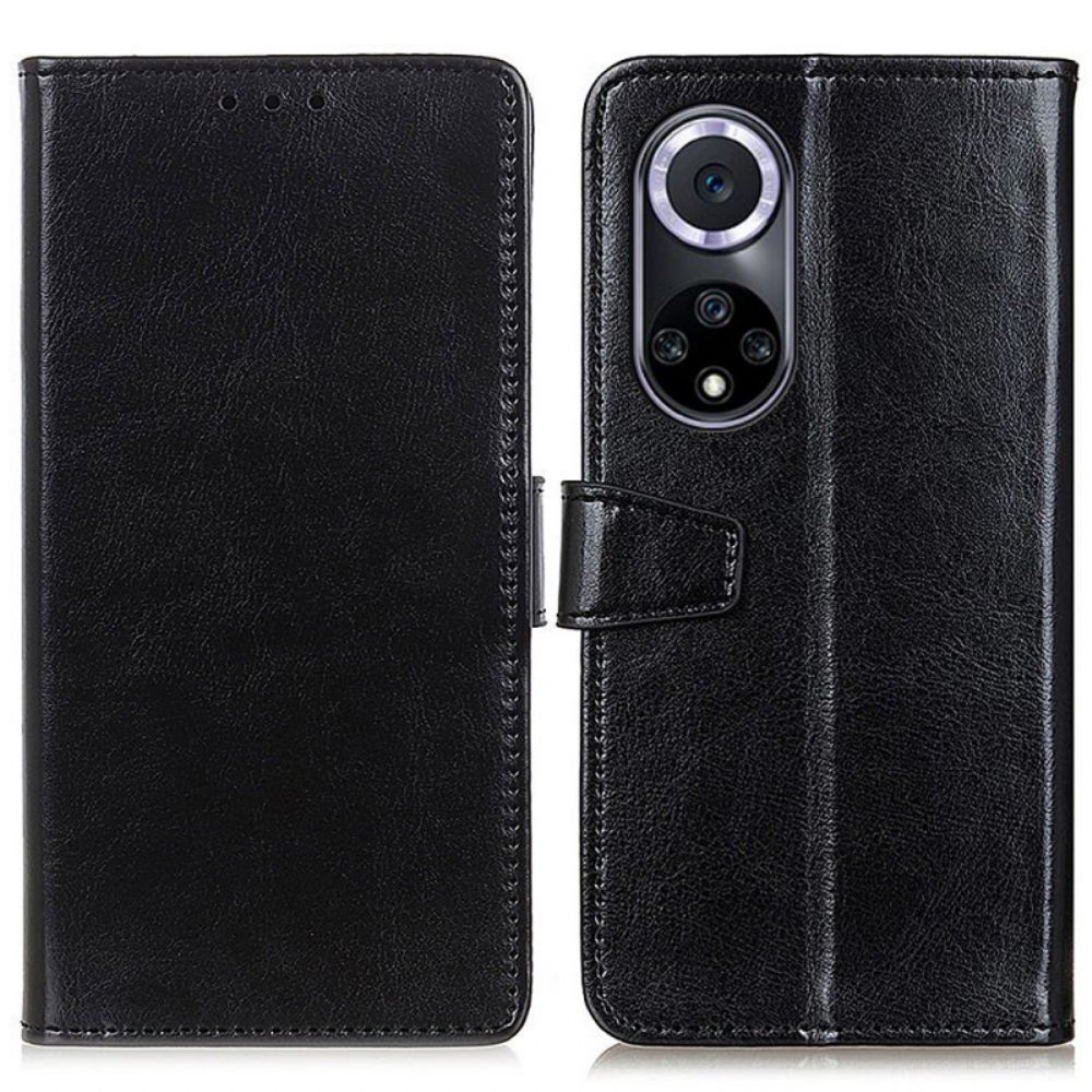 Lederhüllen Für Huawei Nova 9 / Honor 50 Einfacher Glänzender Ledereffekt