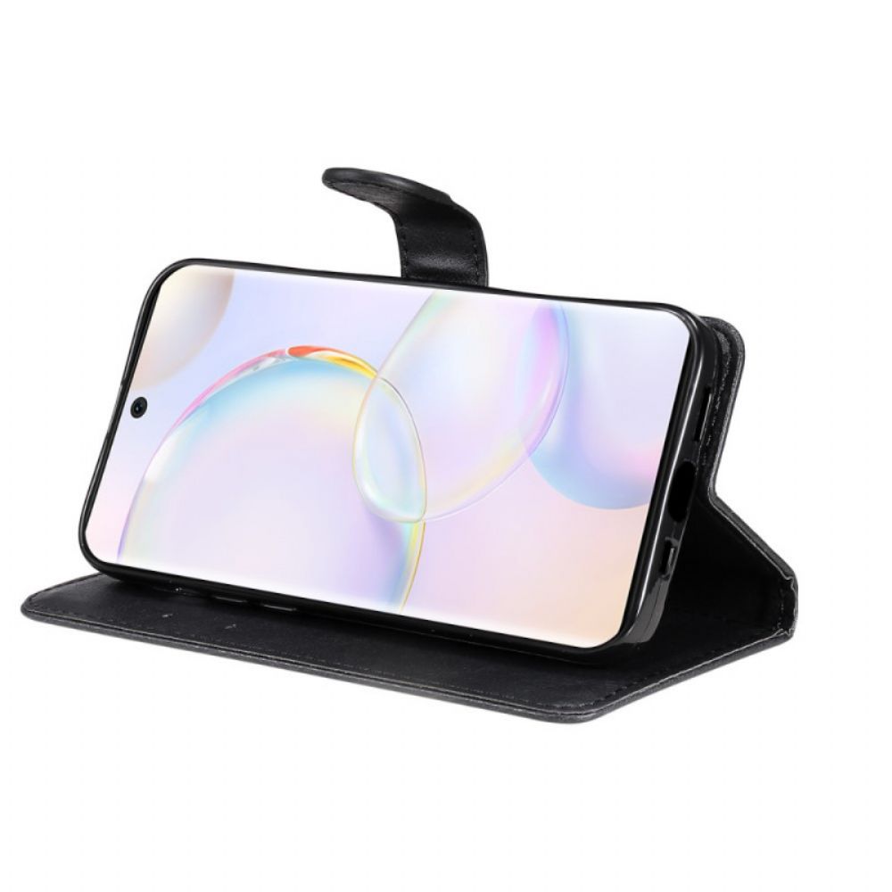 Lederhüllen Für Huawei Nova 9 / Honor 50 Mit Kordel Armband In Lederoptik