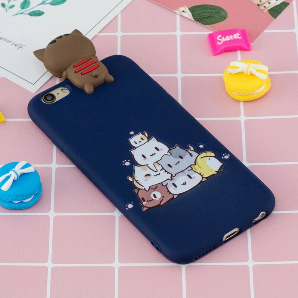 Handyhülle Für iPhone 6 / 6S 3d-katzen