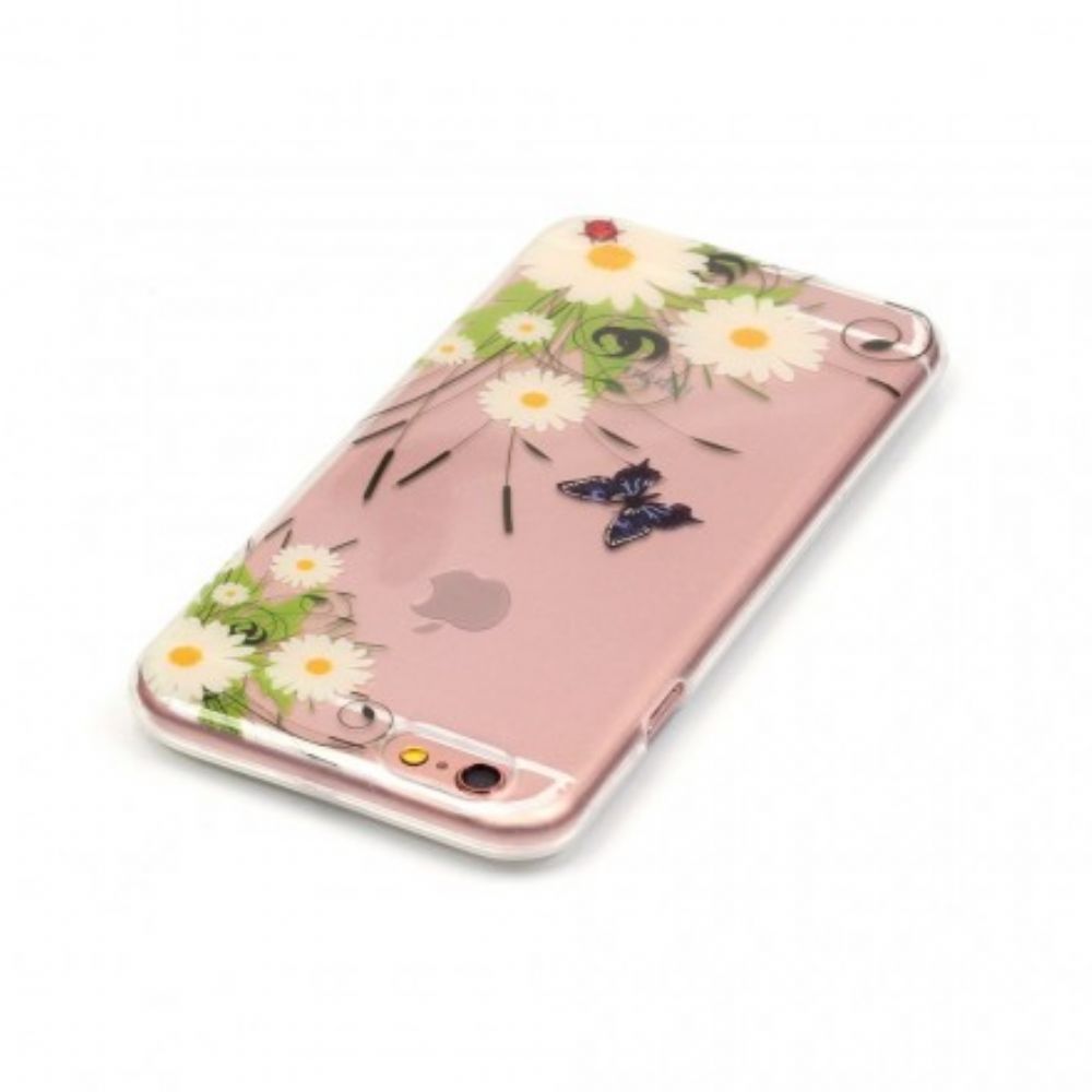 Hülle Für iPhone 6 / 6S Transparente Hübsche Gänseblümchen