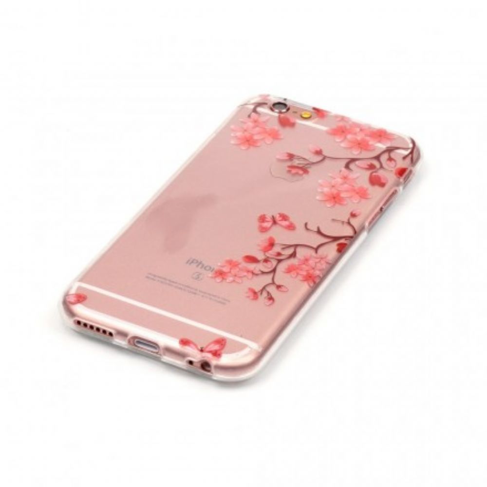 Hülle Für iPhone 6 / 6S Transparenter Blühender Baum