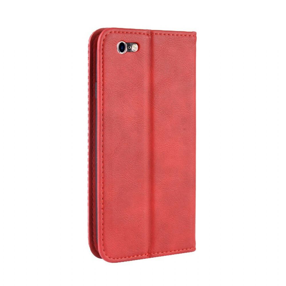 Schutzhülle Für iPhone 6 / 6S Flip Case Stilisierter Vintage-ledereffekt