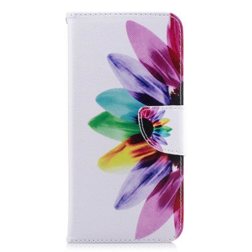 Flip Case Für Huawei P Smart Plus Aquarell Blume