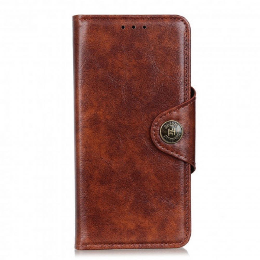 Flip Case Für Samsung Galaxy XCover 5 Kunstlederknopf Vintage