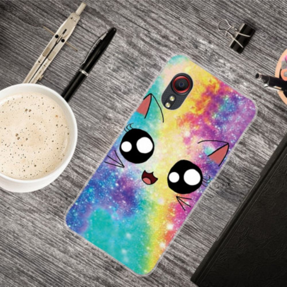 Handyhülle Für Samsung Galaxy XCover 5 Cartoon-katze