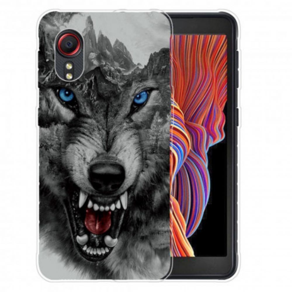 Handyhülle Für Samsung Galaxy XCover 5 Erhabener Wolf