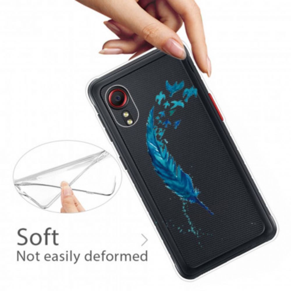 Hülle Für Samsung Galaxy XCover 5 Schöne Feder