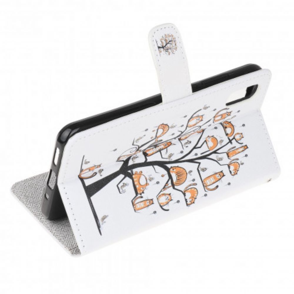 Lederhüllen Für Samsung Galaxy XCover 5 Mit Kordel Funky Cats Mit Riemen