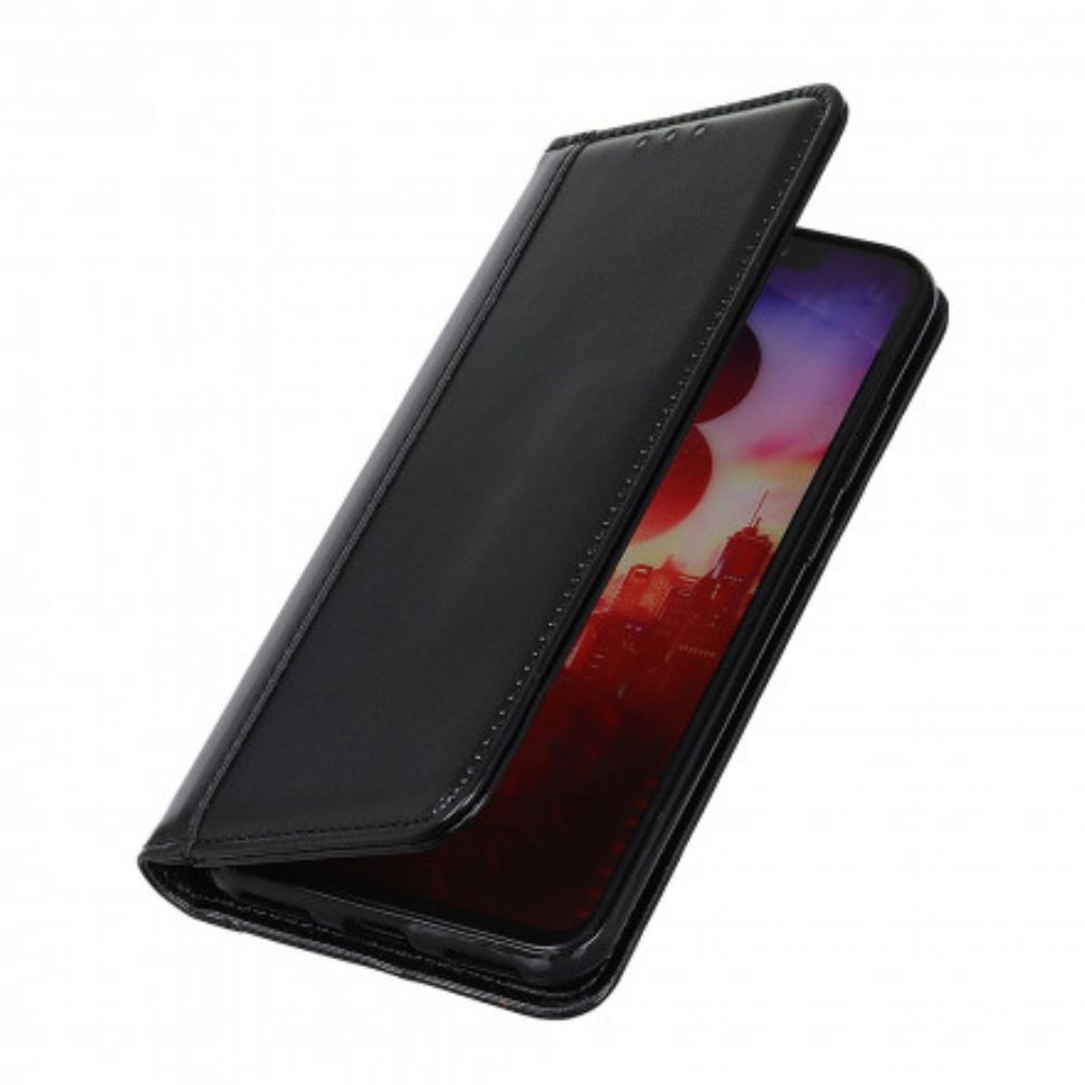 Schutzhülle Für Samsung Galaxy XCover 5 Flip Case Glänzendes Spaltleder