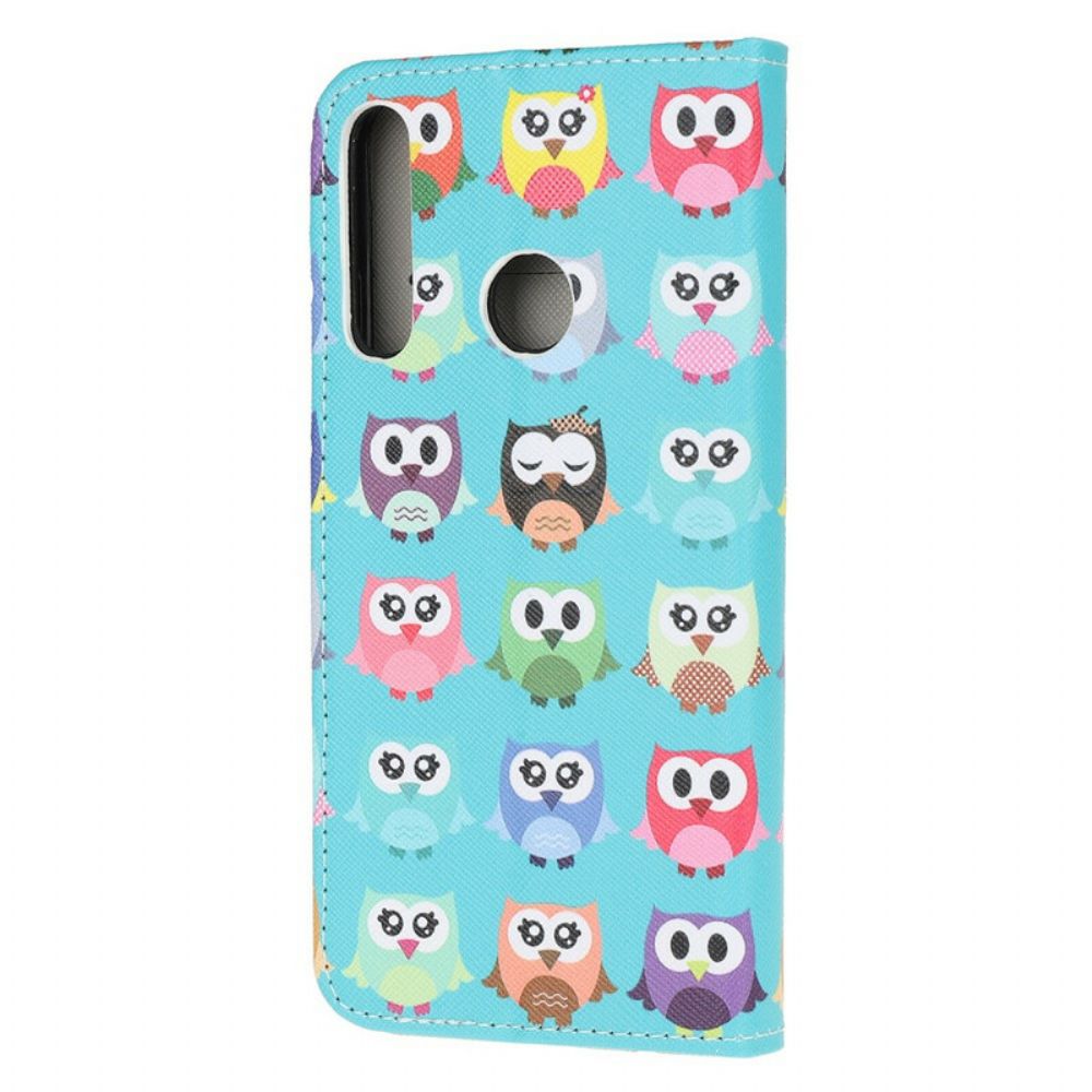 Flip Case Für Huawei P40 Lite E / Huawei Y7p Mehrere Eulen