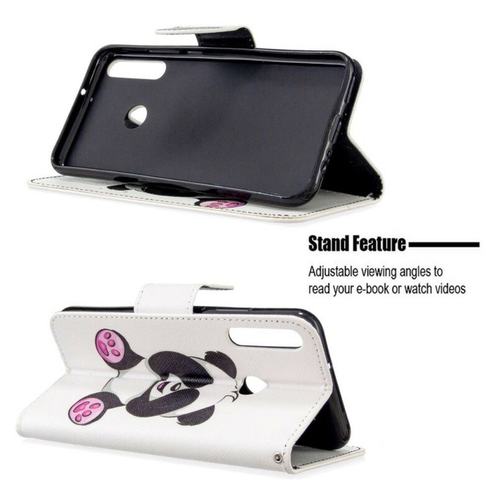 Flip Case Für Huawei P40 Lite E / Huawei Y7p Panda-spaß