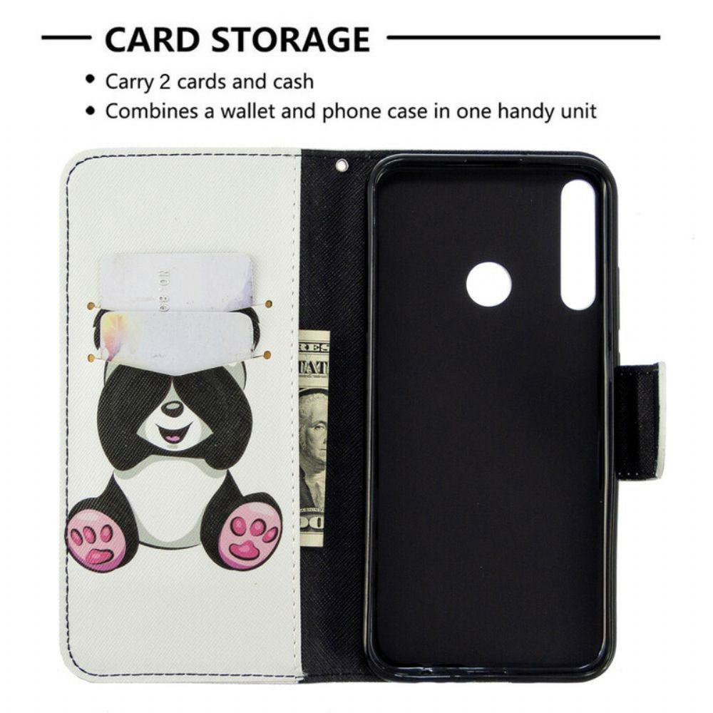 Flip Case Für Huawei P40 Lite E / Huawei Y7p Panda-spaß