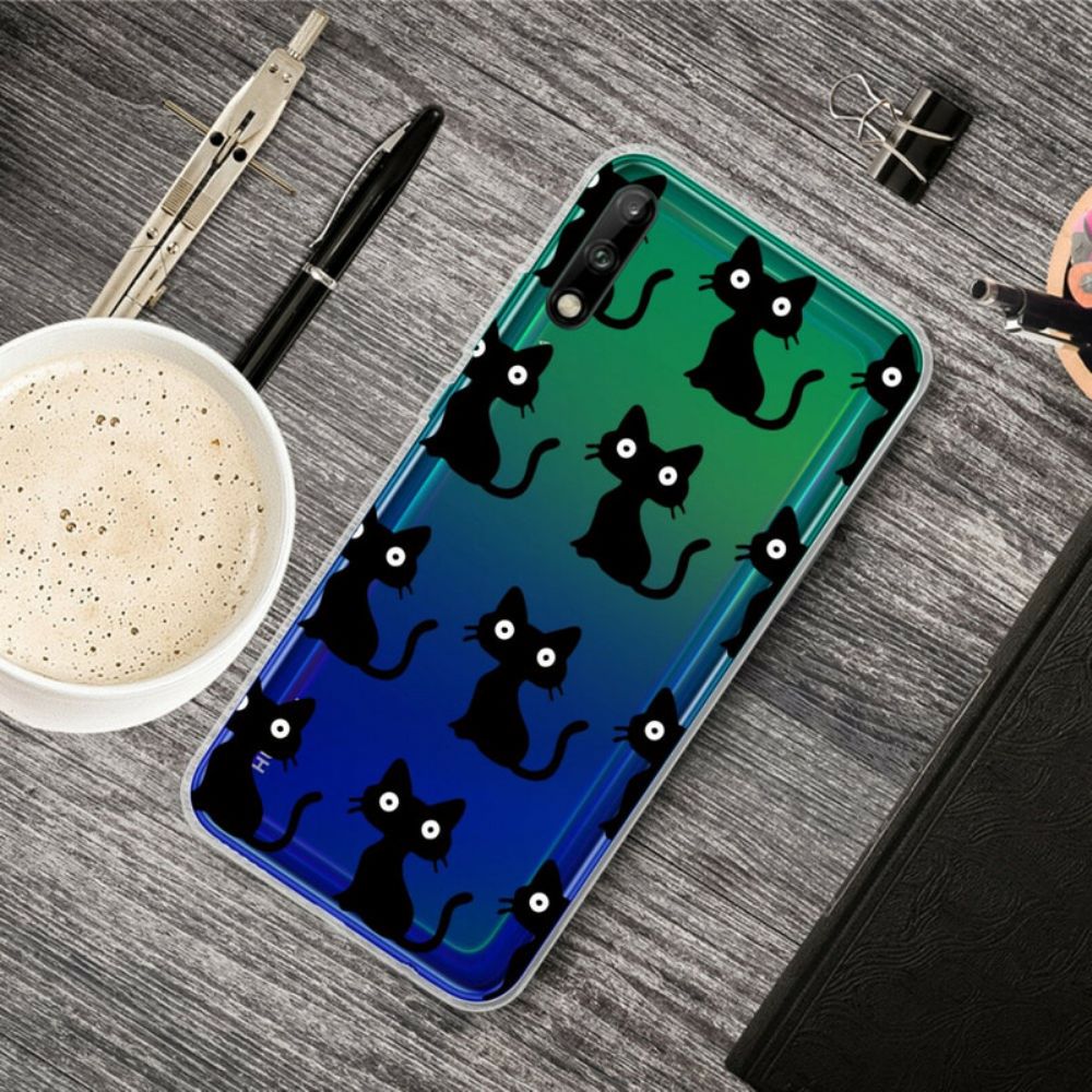 Hülle Für Huawei P40 Lite E / Huawei Y7p Mehrere Schwarze Katzen