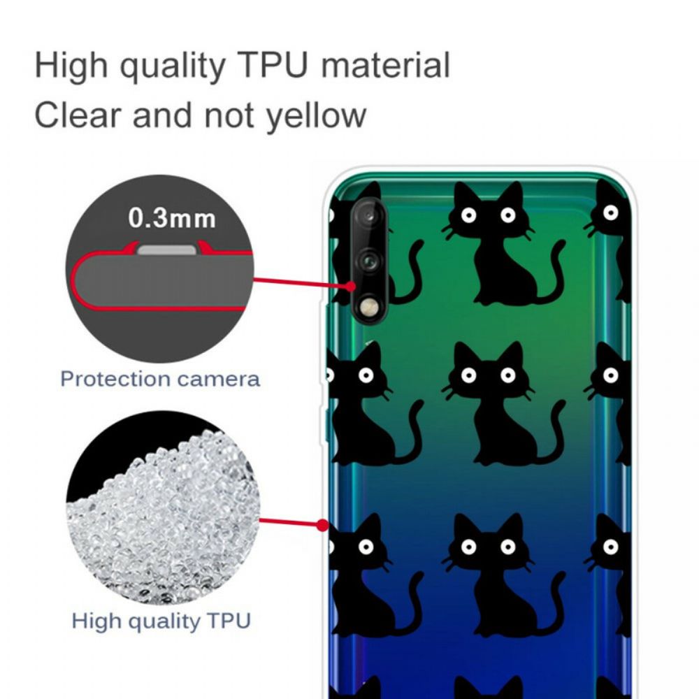 Hülle Für Huawei P40 Lite E / Huawei Y7p Mehrere Schwarze Katzen