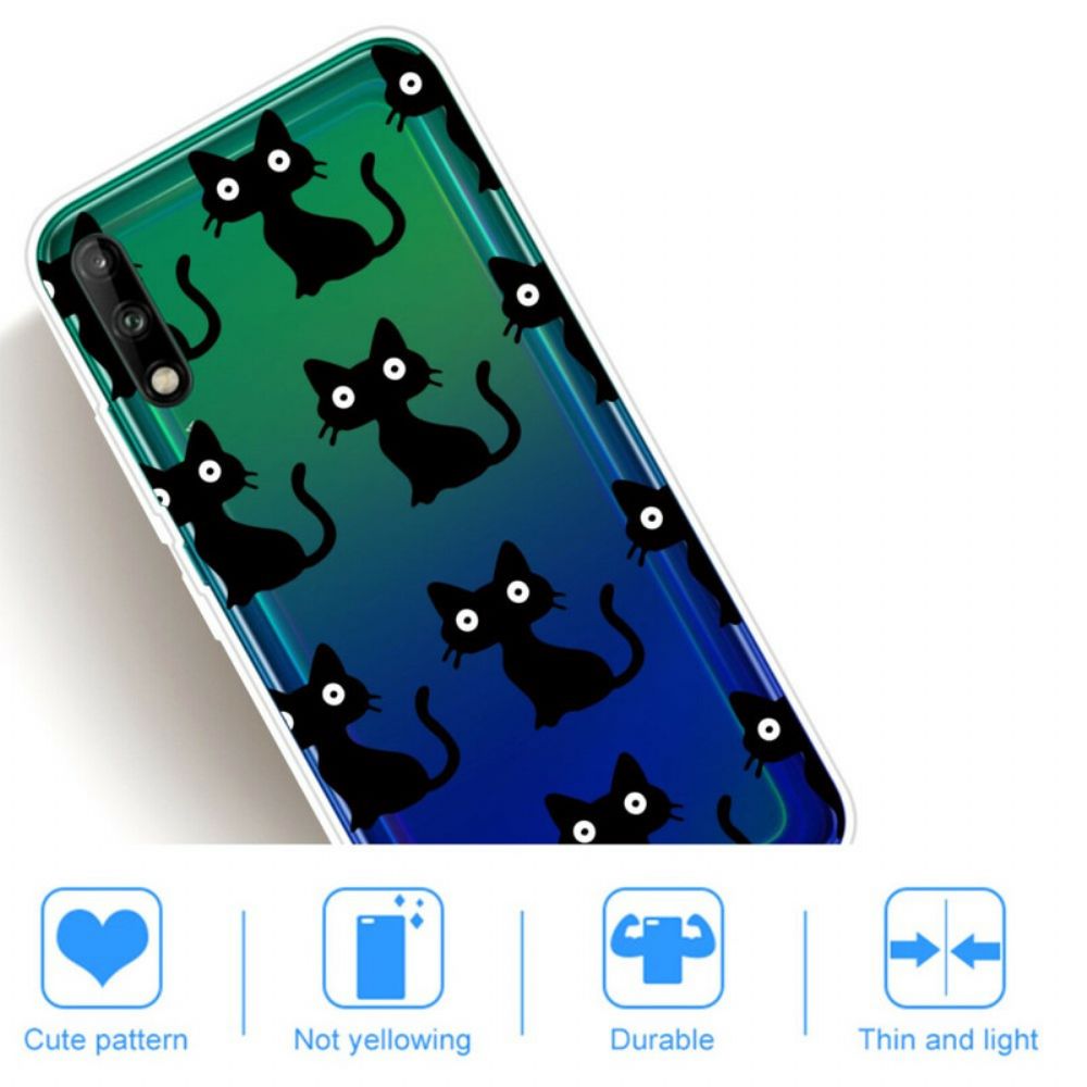Hülle Für Huawei P40 Lite E / Huawei Y7p Mehrere Schwarze Katzen