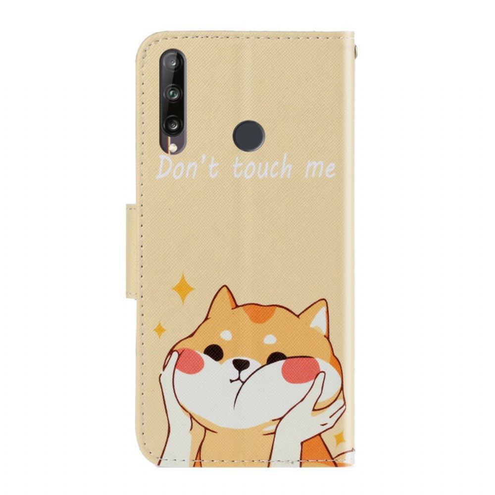 Lederhüllen Für Huawei P40 Lite E / Huawei Y7p Mit Kordel Fass Mich Nicht An Riemchenkatze