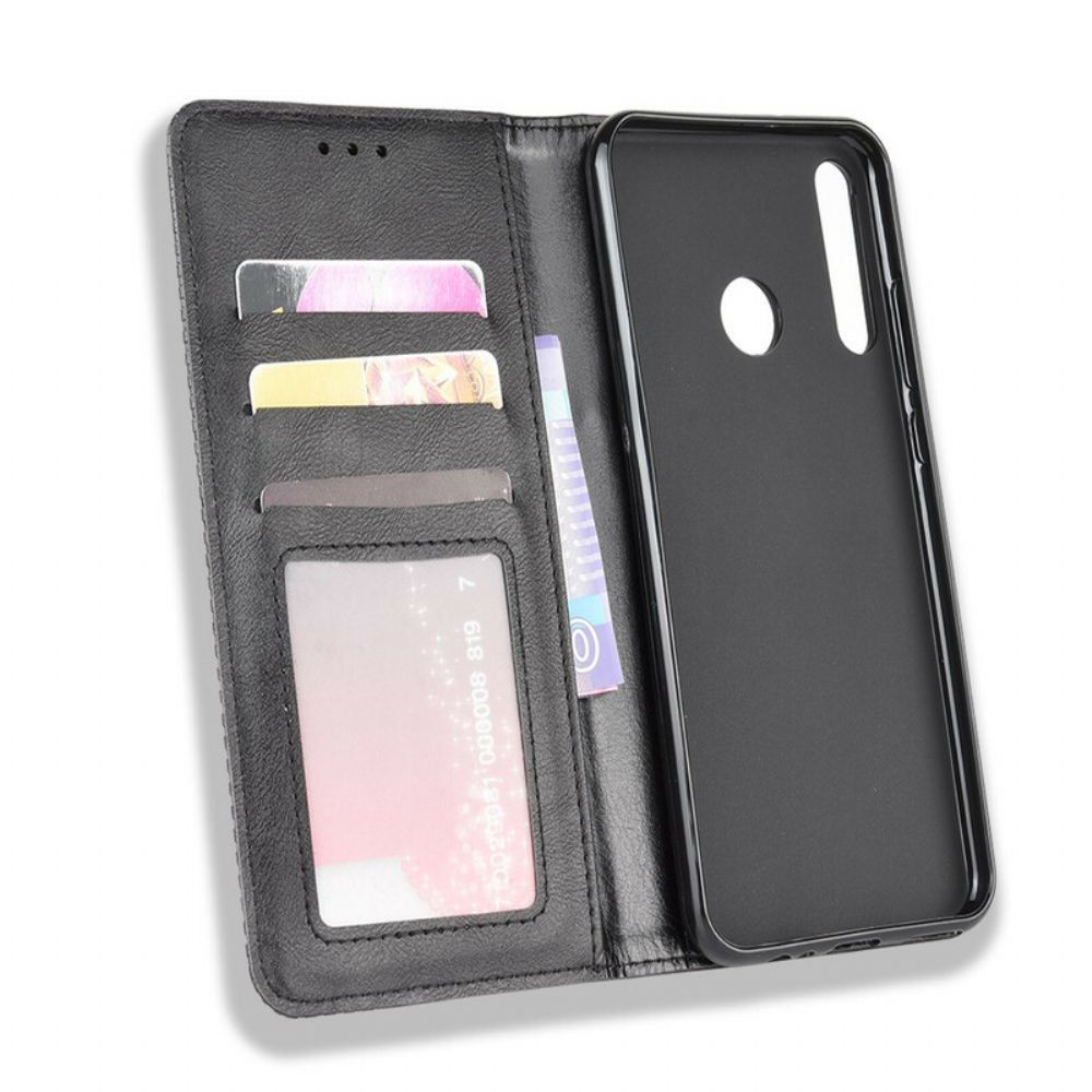Schutzhülle Für Huawei P40 Lite E / Huawei Y7p Flip Case Gestylter Vintage-leder-effekt