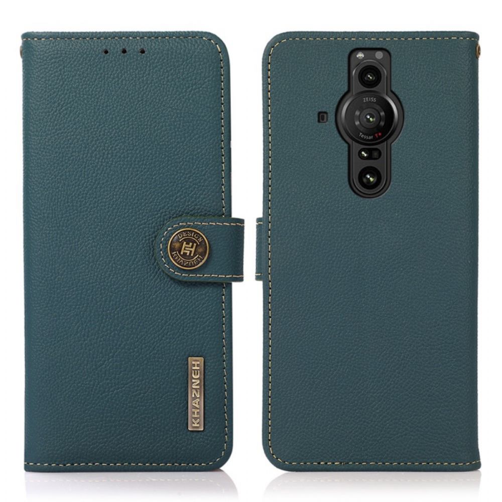 Flip Case Für Sony Xperia Pro-I Khazneh-leder