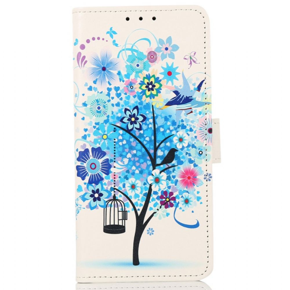 Lederhüllen Für Sony Xperia Pro-I Blühender Baum