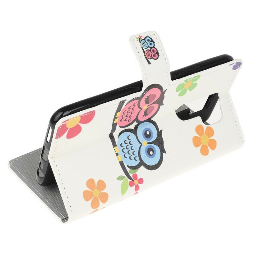 Flip Case Für Xiaomi Redmi 9 Eulenpaar