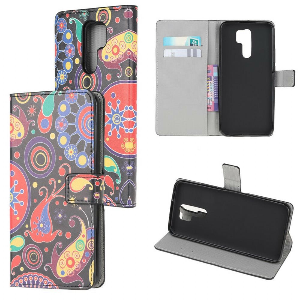 Flip Case Für Xiaomi Redmi 9 Galaxy-design