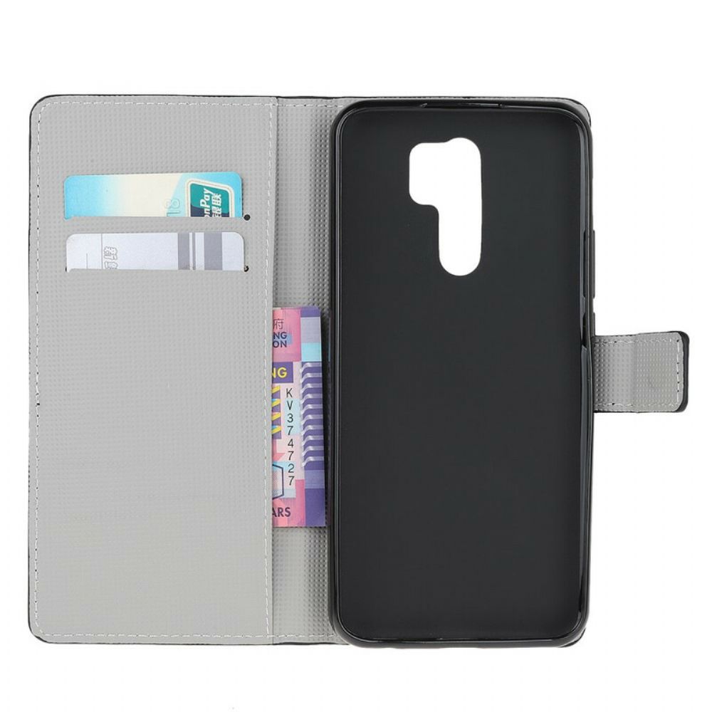 Flip Case Für Xiaomi Redmi 9 Galaxy-design