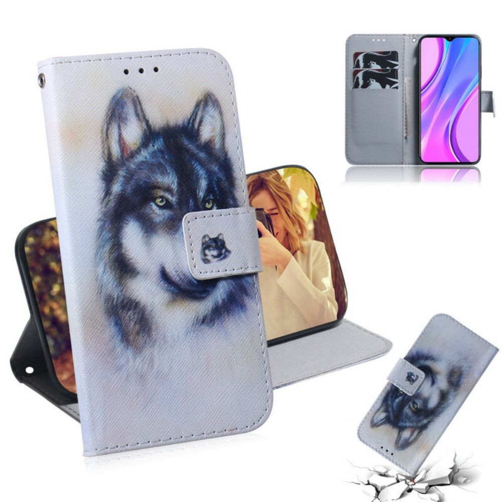 Flip Case Für Xiaomi Redmi 9 Hundeblick